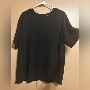 Black Sweater Short Sleeve 2X